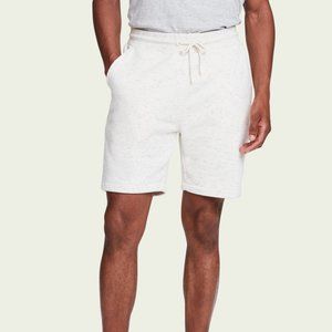 Scotch and Soda Mens Cotton-blend mid-rise sweat shorts -  Ecru Melange- Small